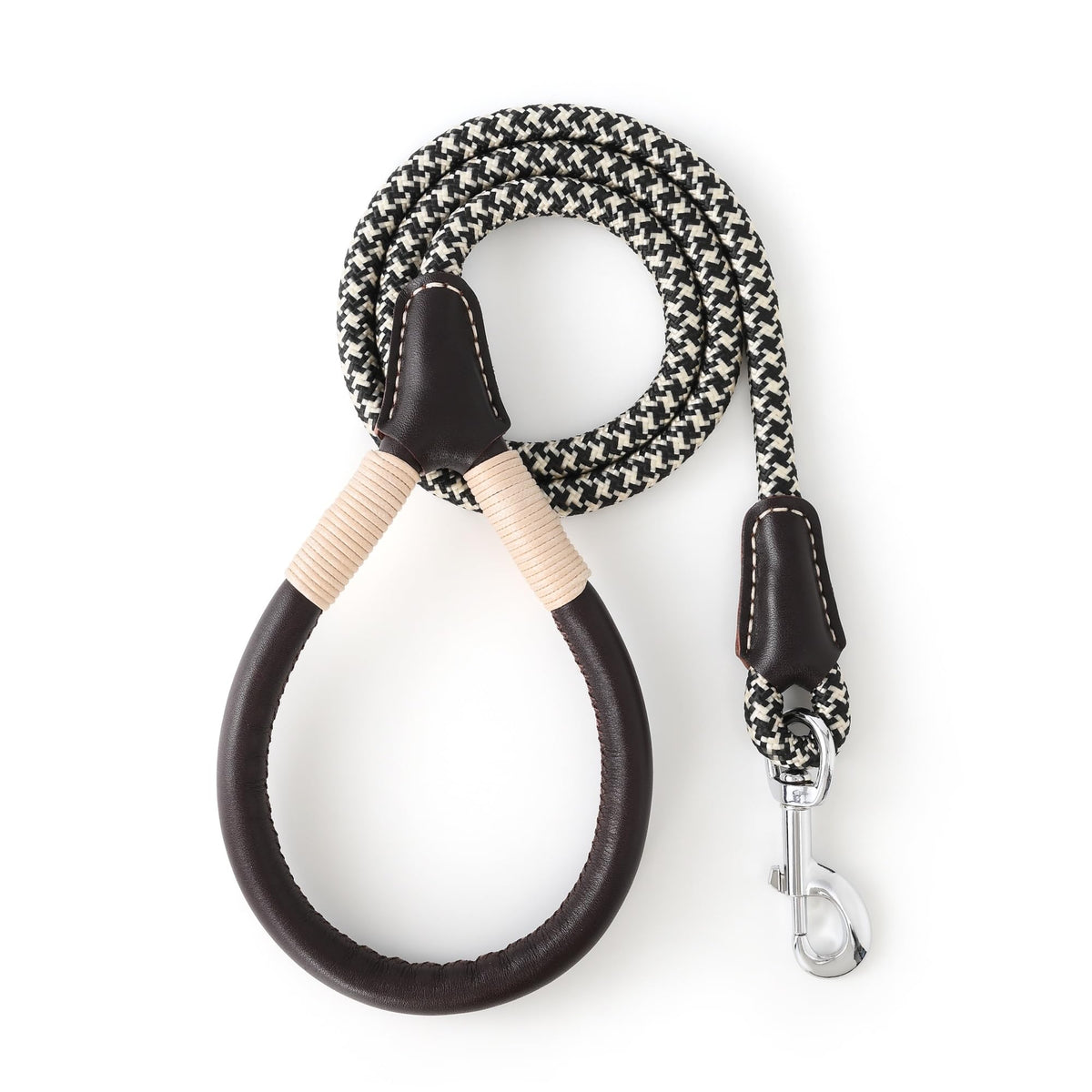 Mile High Life Dog Leash with Genuine Leather-Wrapped Ends, 4/5/6FT