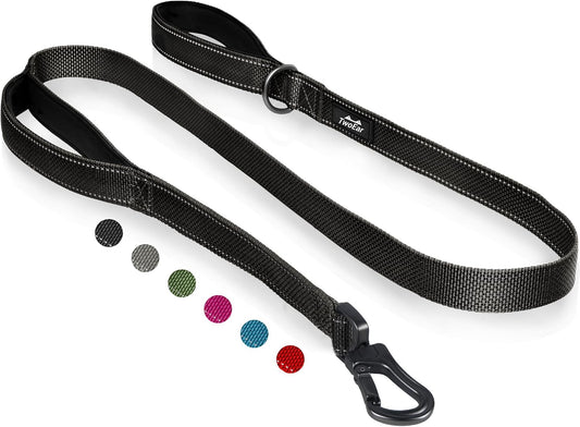 Twoear 6FT 1IN Heavy Duty Dog Leash for Large Dogs with 2 Padded Handles