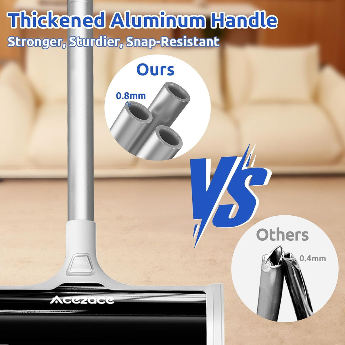 ACE2ACE A3 Pro Carpet Roller for Pet Hair, Carpet Pet Hair Removal Tool