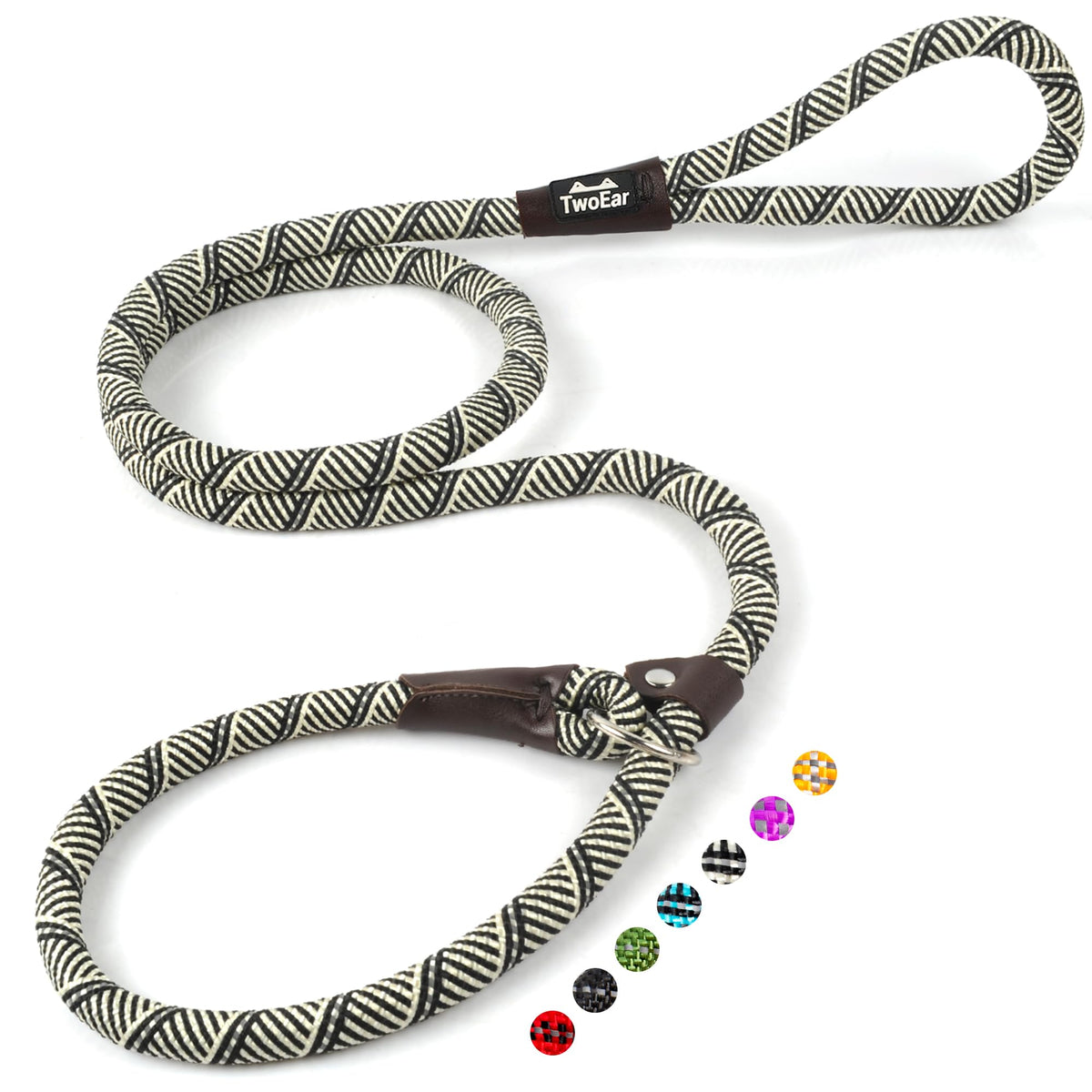 Twoear 6FT Slip Lead Dog Leash, Heavy Duty Slip Leash for Dogs
