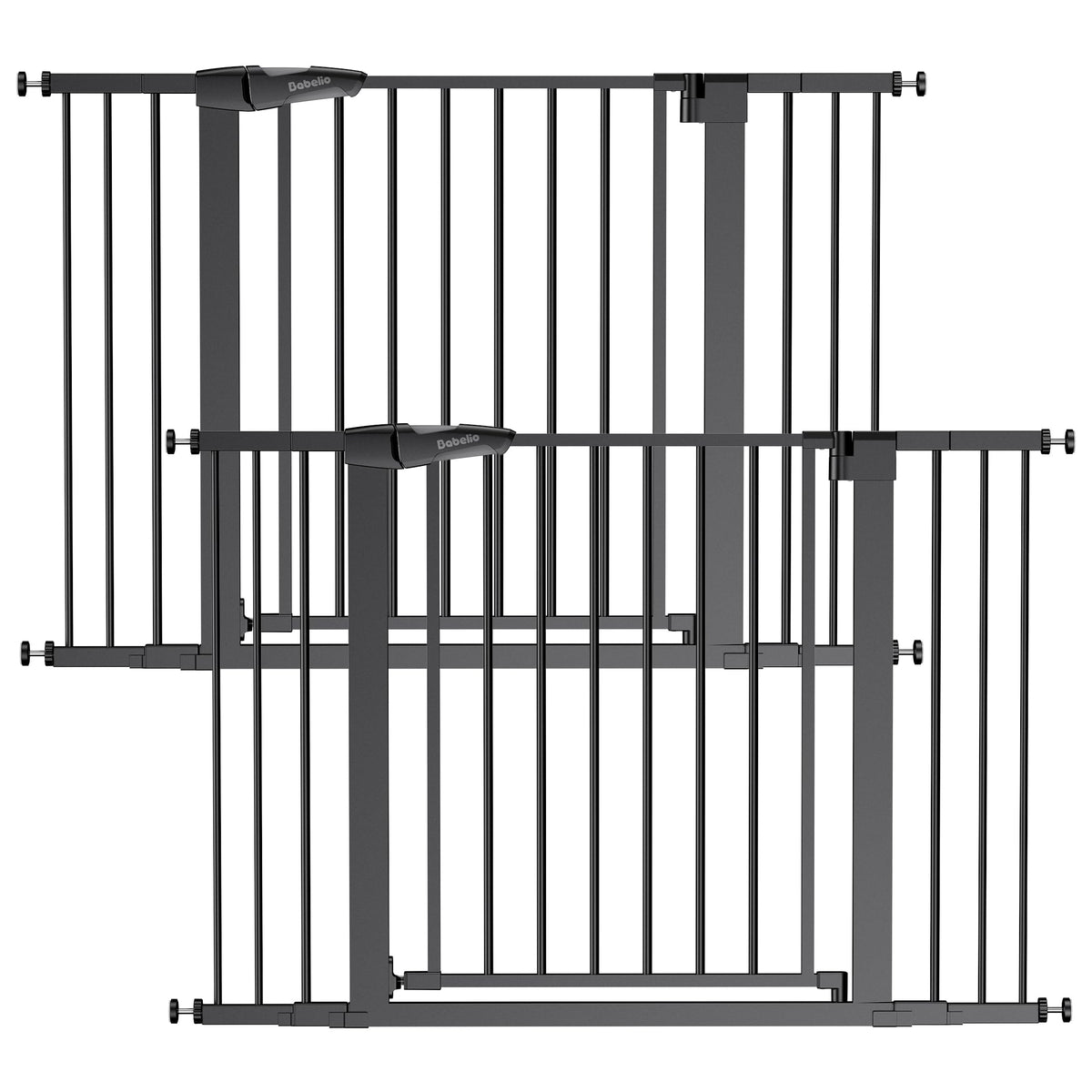 Babelio Baby Gate for Stairs No Drilling, 29-48 in PressGuard Dog Gate