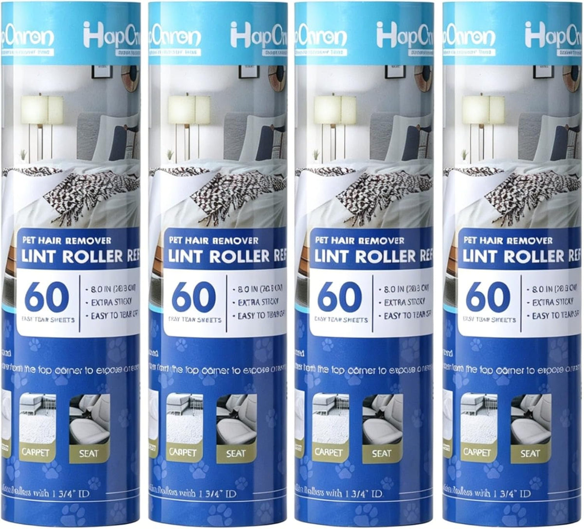 Lint Roller Refills 8", 240 Sheets, for Scotch-Brite, Extra Sticky