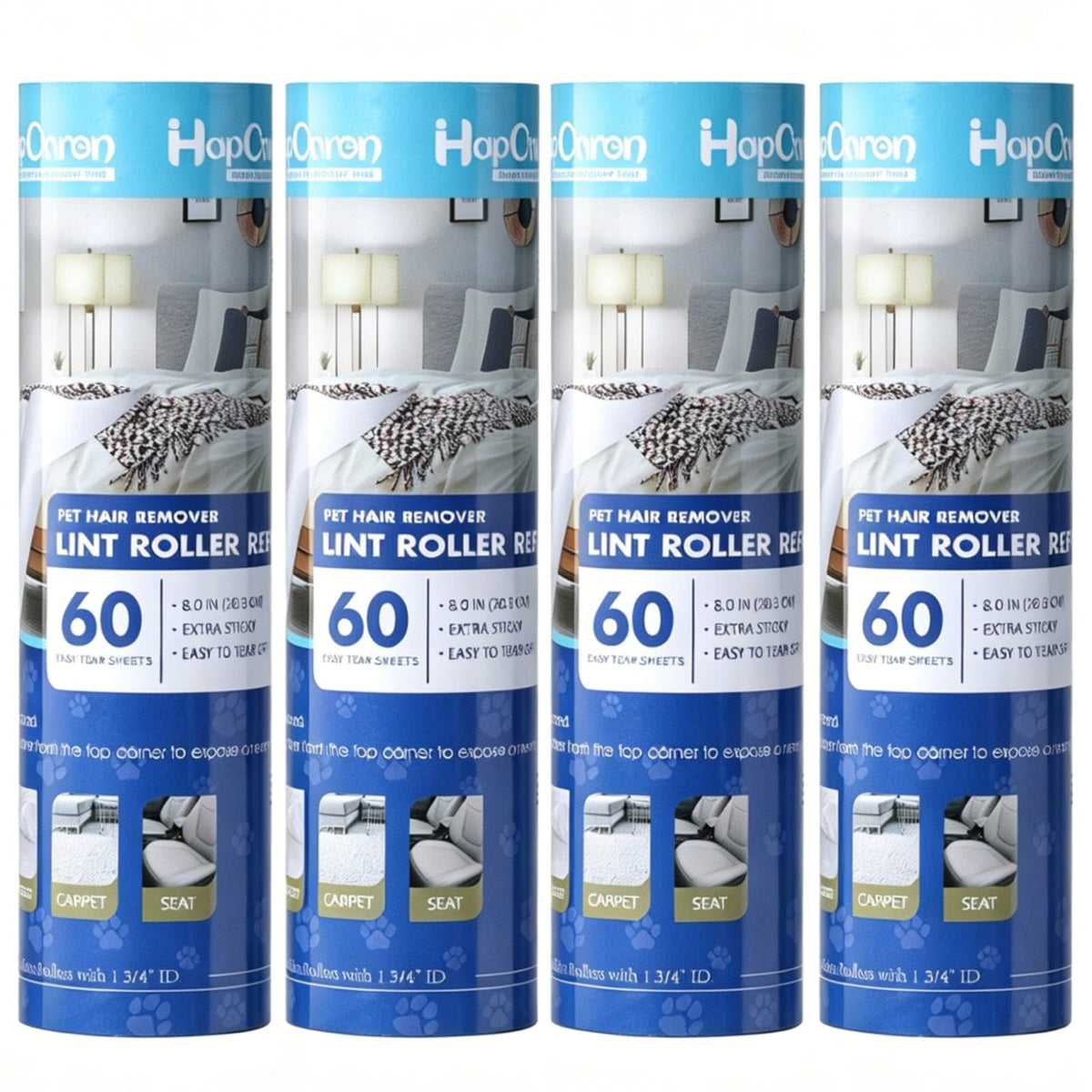 Lint Roller Refills 8", 240 Sheets, for Scotch-Brite, Extra Sticky