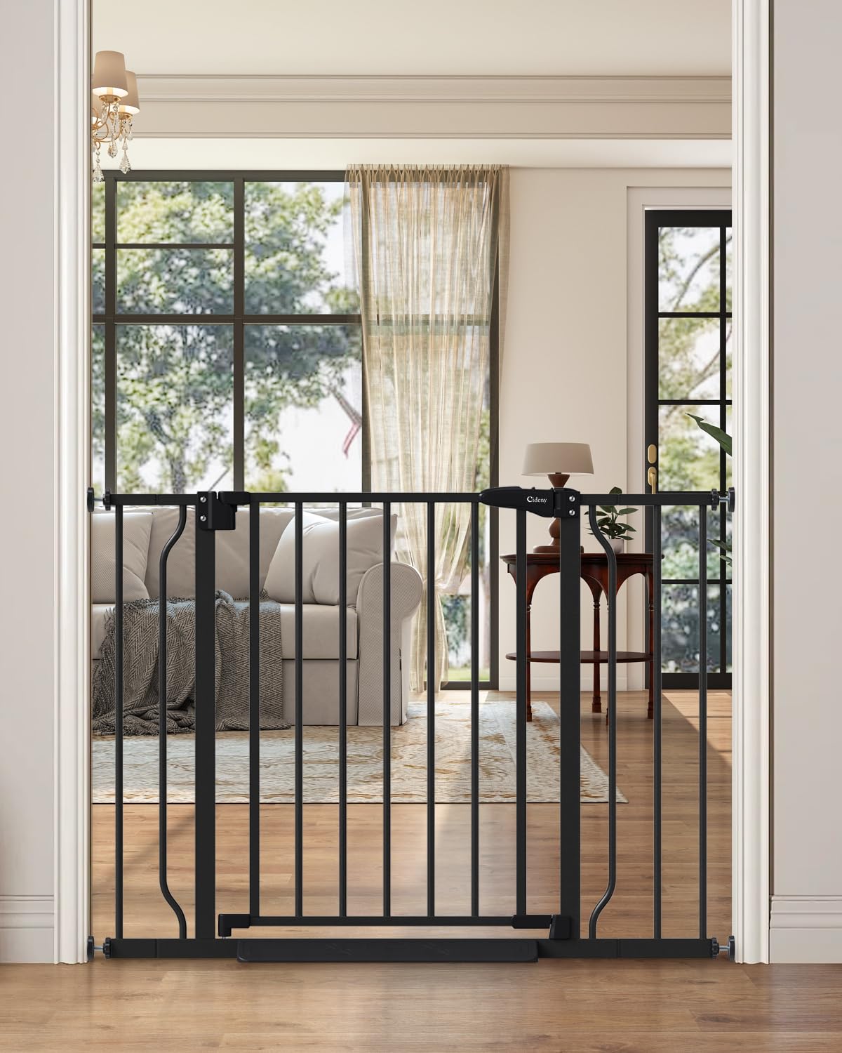 Baby Gate Auto Close, 29"-40" Dog Gate Indoor for Stairs & Doorways