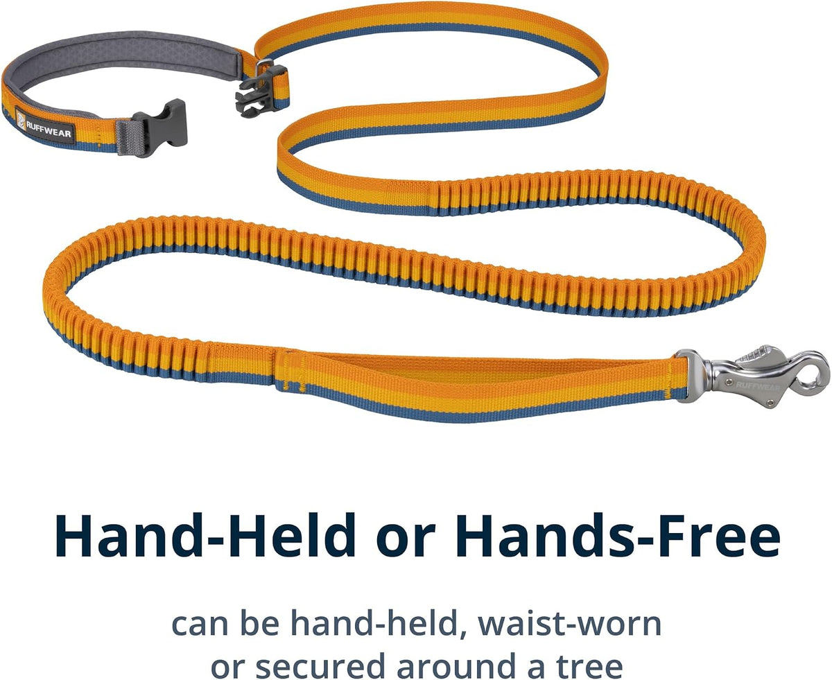 Ruffwear, Roamer Bungee Dog Leash, Yellow Snow, 5.5'-7'
