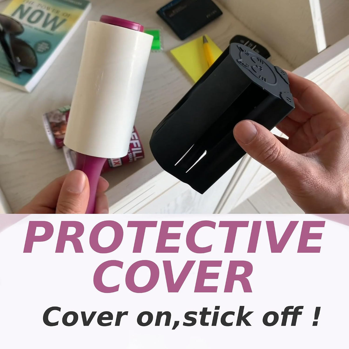 Lint Rollers for Pet Hair Extra Sticky | Protective Covers | Mega 600 Sheets Dog Cat Pet Hair Remover | Lint Roller for Clothes Sofa Bed Carpet and More | Lint Roller Refills