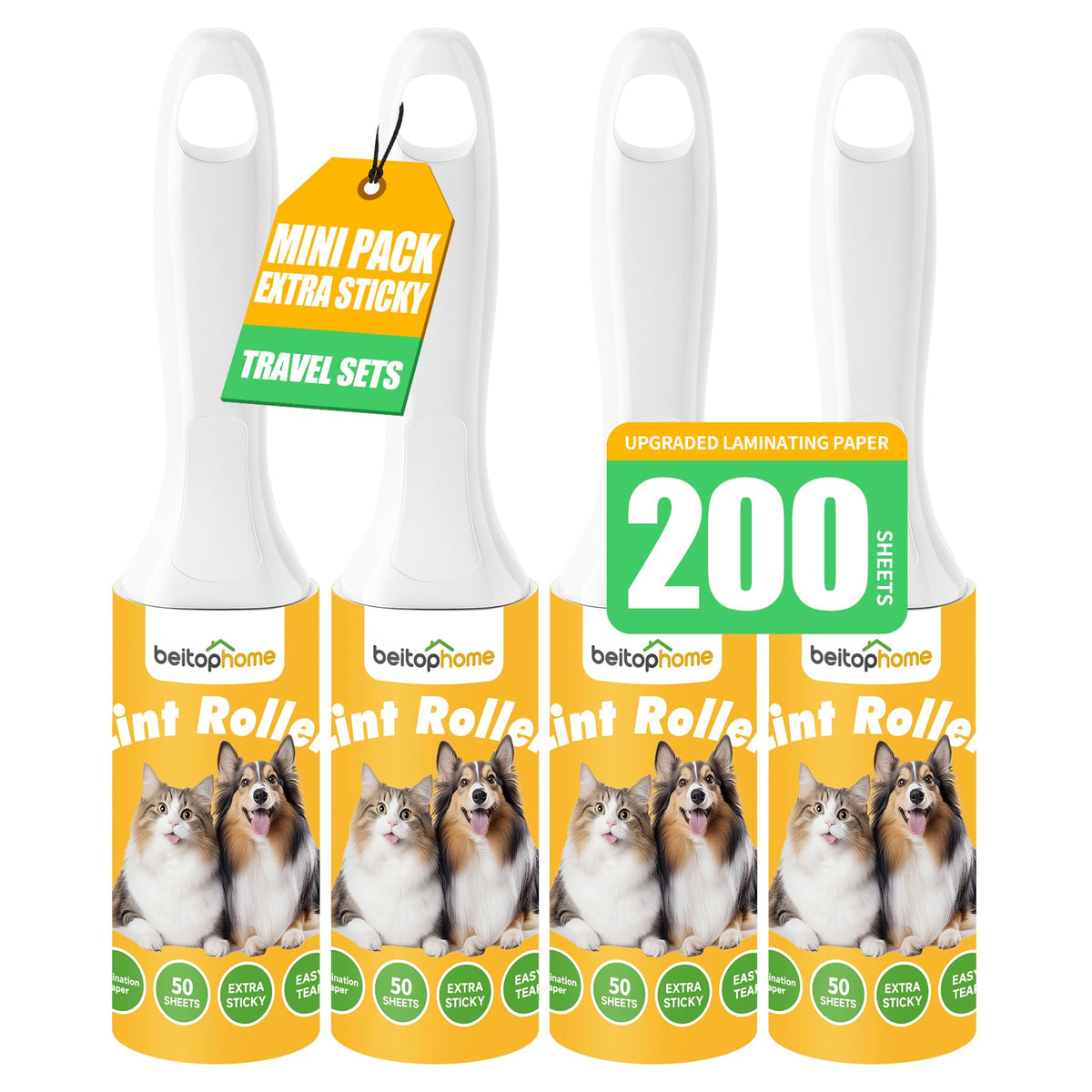9.45” 400 Sheets Large Lint Roller for Pet Hair