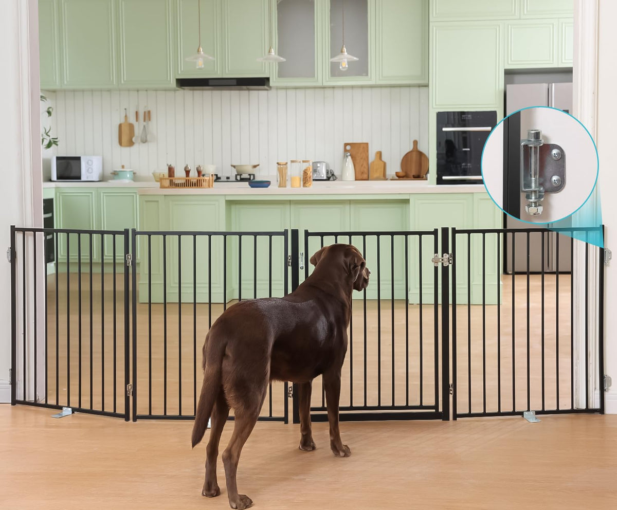 No Pawblems Full Metal Dog Gate Extension, 30" Tall Foldable Panels