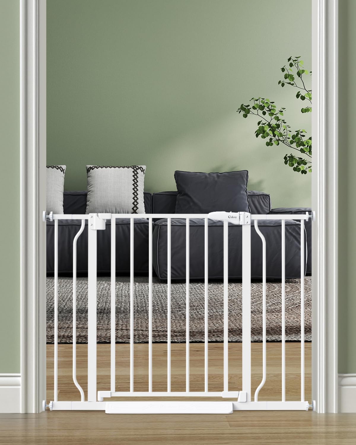 Baby Gate Auto Close, 29"-40" Dog Gate Indoor for Stairs & Doorways