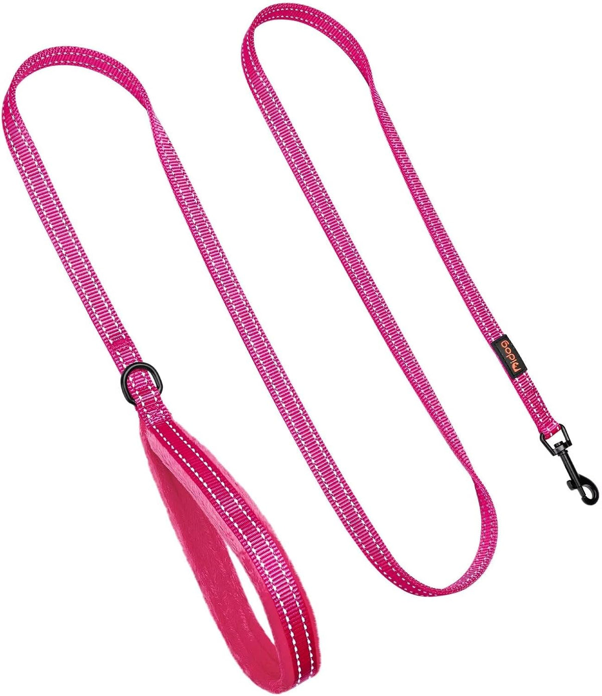 Didog 6FT Reflective Dog Leash for Small Medium Dogs, 5/8" Width, Hot Pink