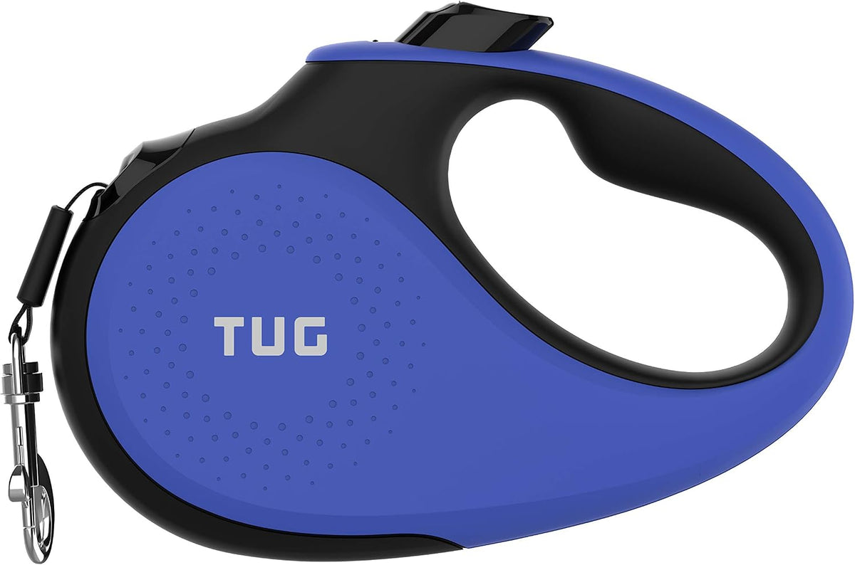 TUG Original Retractable Dog Leash, 16 ft (Medium, Blue)