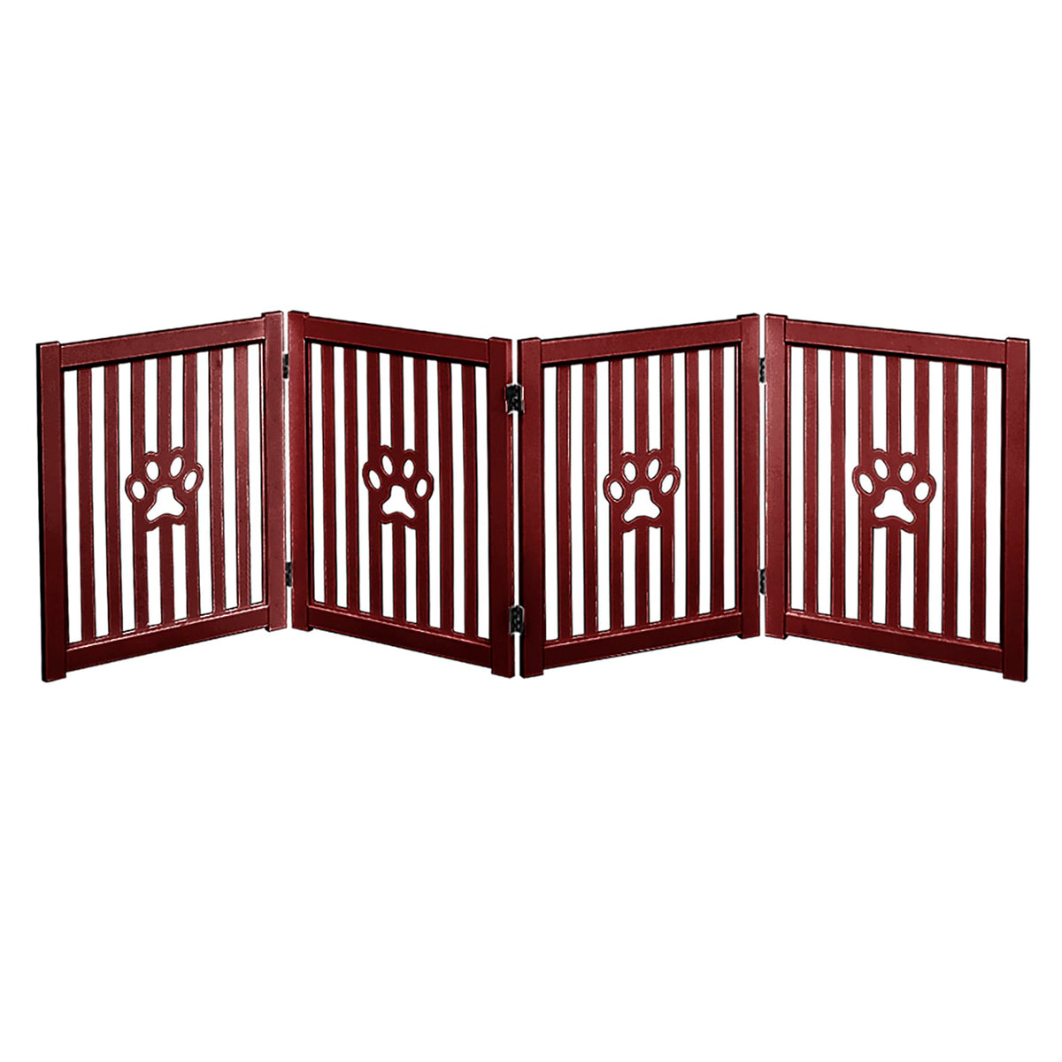 Pet Gate Wooden Free Grey Standing Dog Gate - Foldable