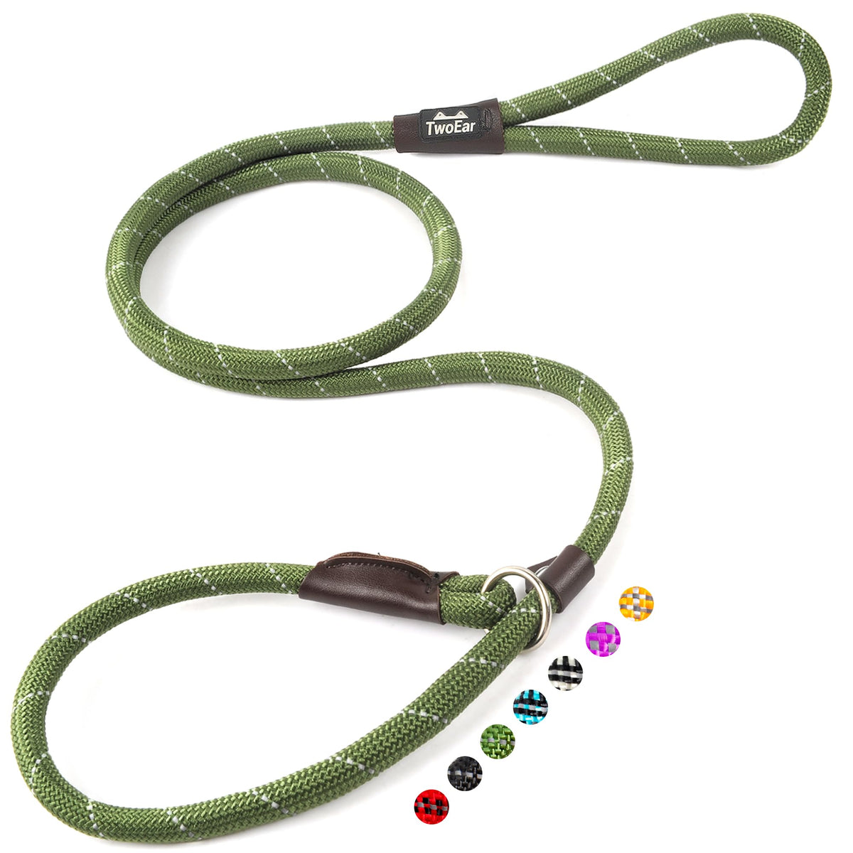 Twoear 6FT Slip Lead Dog Leash, Heavy Duty Slip Leash for Dogs