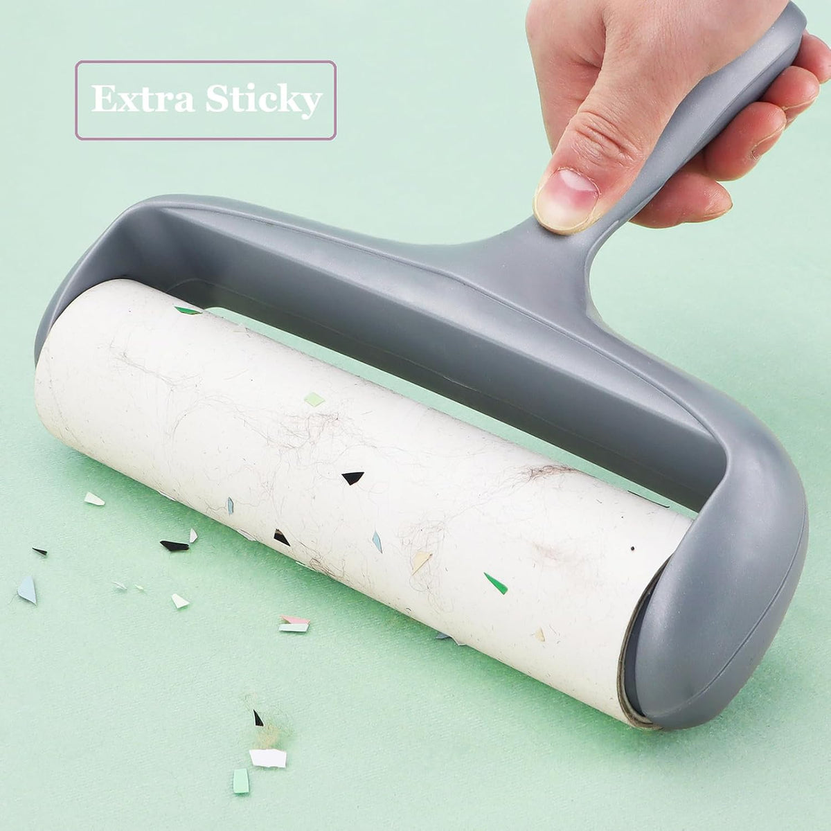 8 inch Lint Roller Refill for Scotch-Brite Pet Extra Sticky Large Surface Roller 50% Stickier Lint Roller Refill, Works Great On Pet Hair, 4 Refills, 60 Sheets per Refill, 240 Sheets Total