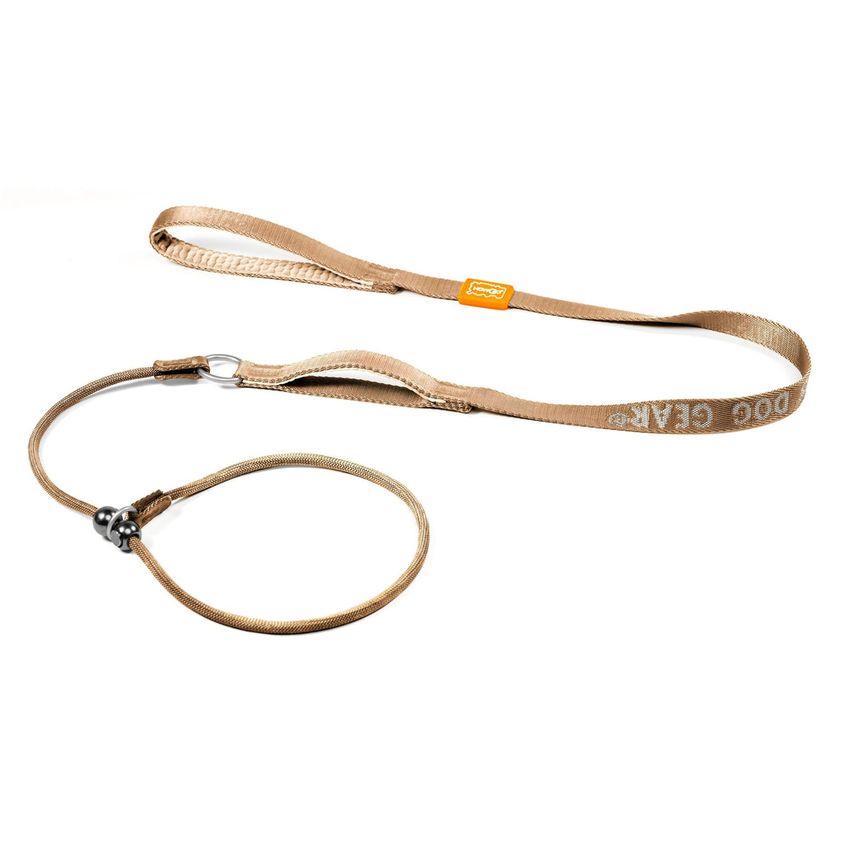 HowGo Slip Lead Dog Leash with 2 Spring-Loaded Stoppers (Black 5.0FT)