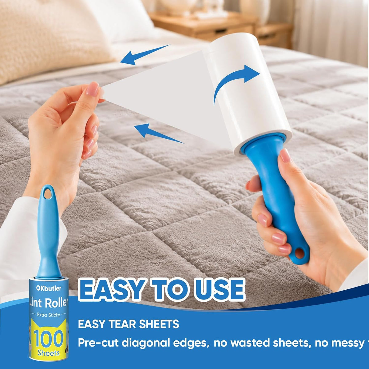 1200 Sheets Lint Roller for Pet Hair, Lint Remover Extra Sticky