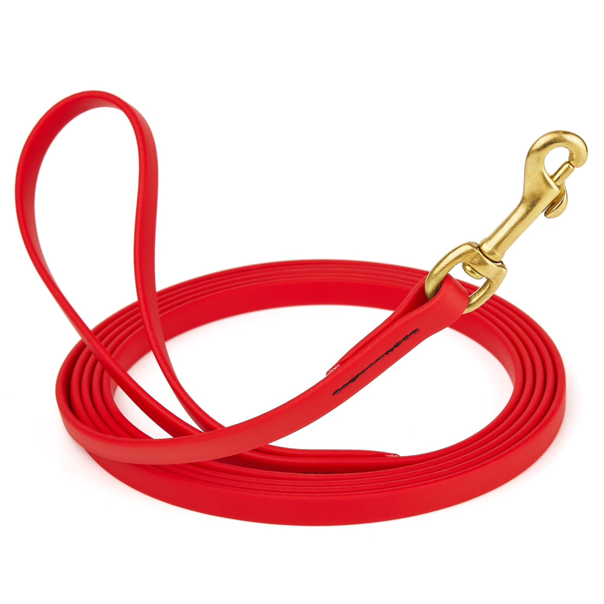 Viper Biothane K9 Working Dog Leash Waterproof Lead for Tracking Training Schutzhund Odor-Proof Long Line with Solid Brass Snap for Puppy Medium and Large Dogs 6ft, Black