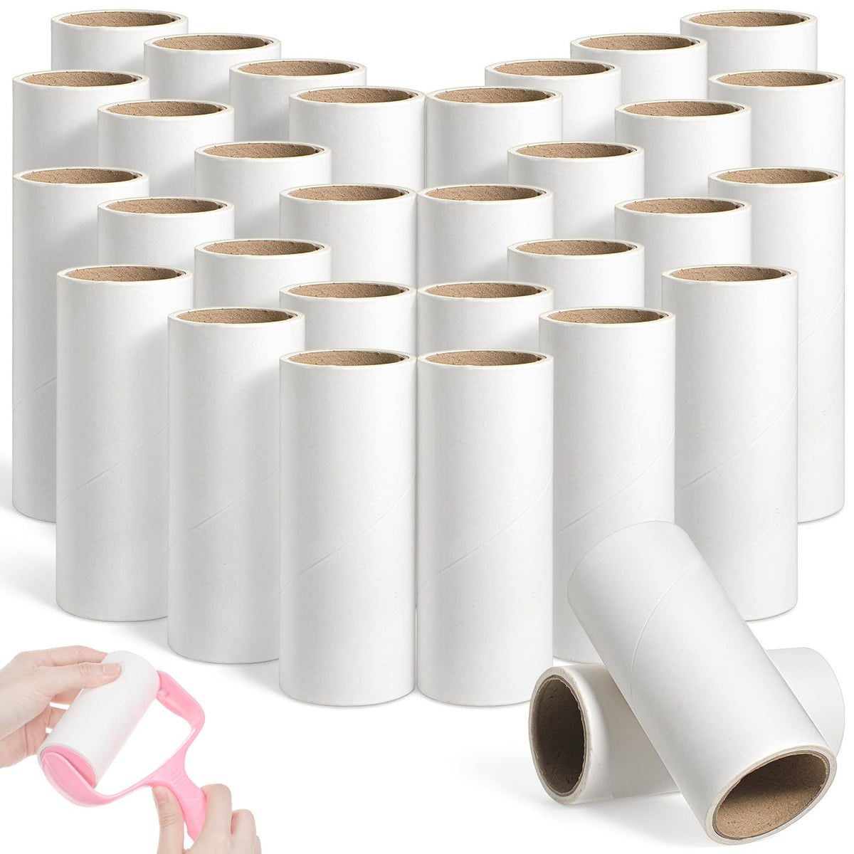 6.3 inch Wide Lint Roller Refills, Value Pack 16 Rolls Extra Sticky Lint Rollers Refill, Pet Hair Sticky Roller Refills for Floor, Couch, Carpet, Bed, Clothes(Pack of 16, Total 960 Sheets)