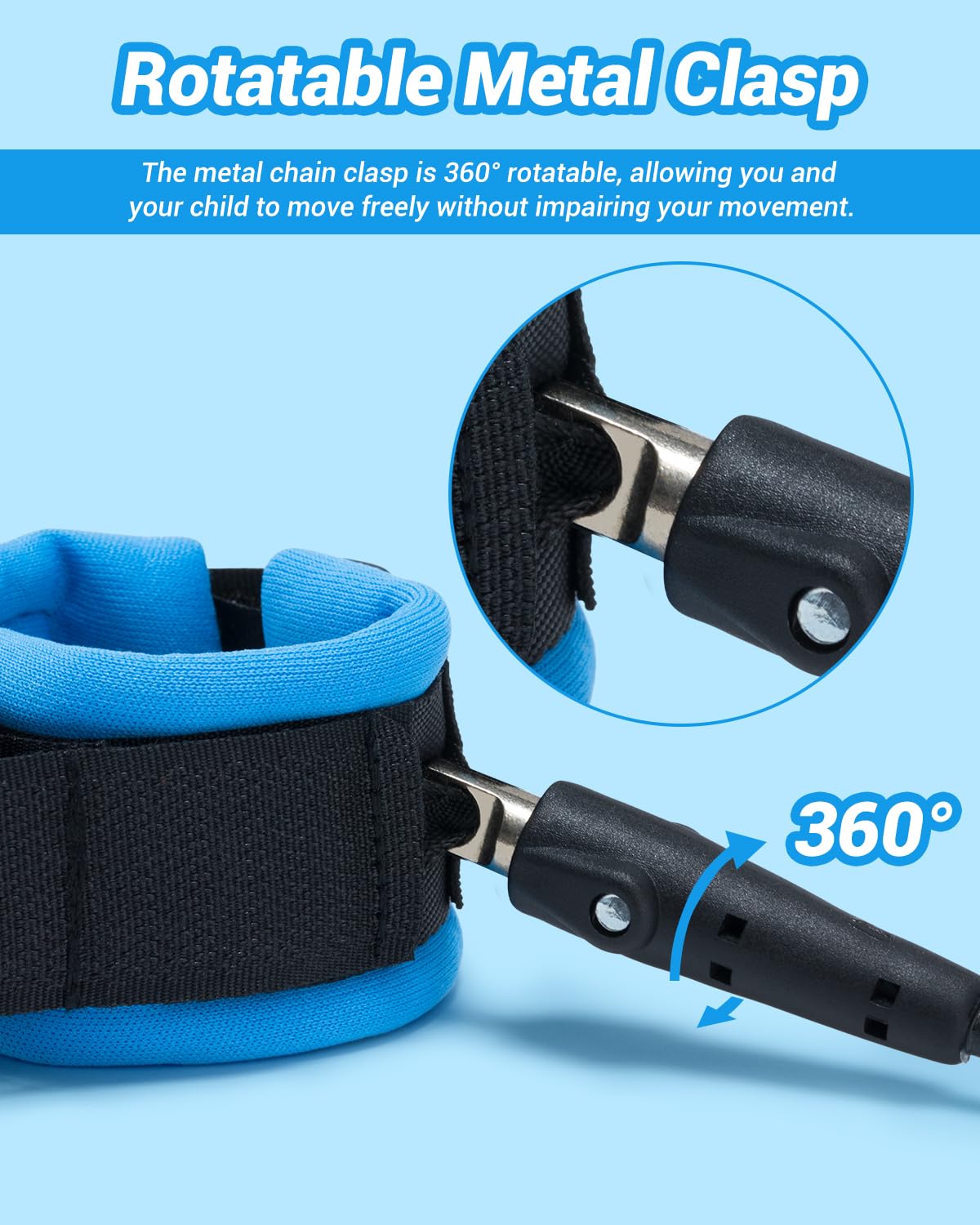 Dr.meter Toddler Leash, 2 Pack Safety Anti Lost Wrist Link with Key Lock