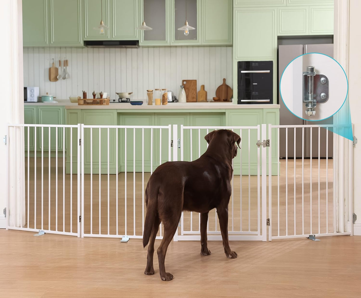 No Pawblems Full Metal Dog Gate Extension, 30" Tall Foldable Panels