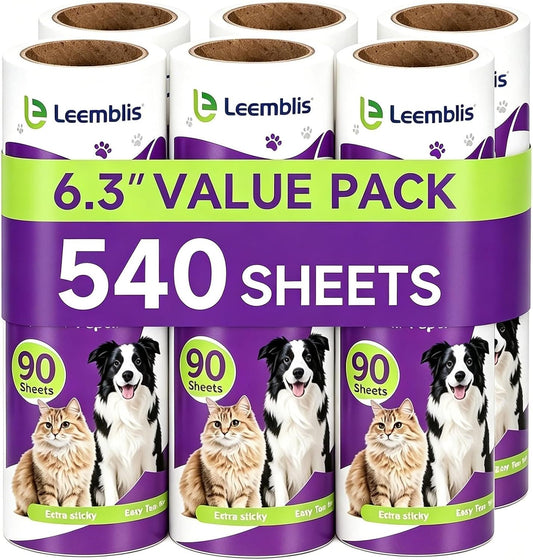 Super Strong Lint Roller Replacement Pack, Pet Hair Lint Roller