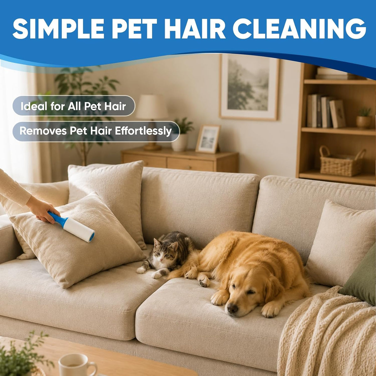 1200 Sheets Lint Roller for Pet Hair, Lint Remover Extra Sticky