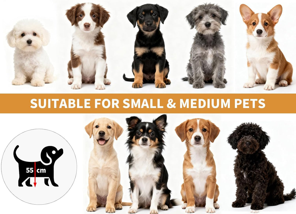Freestanding Dog Gate Indoor,19.7" Height 23.6"–45.3" Width