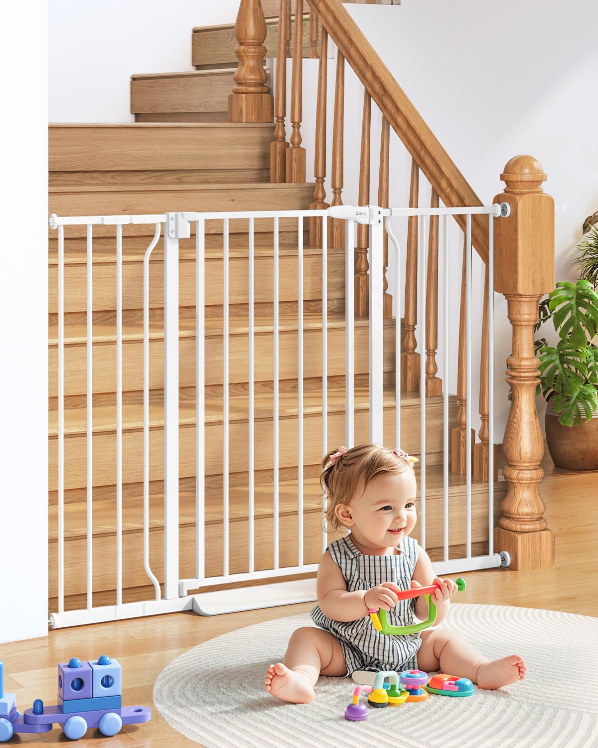 Baby Gate Auto Close, 29"-40" Dog Gate Indoor for Stairs & Doorways