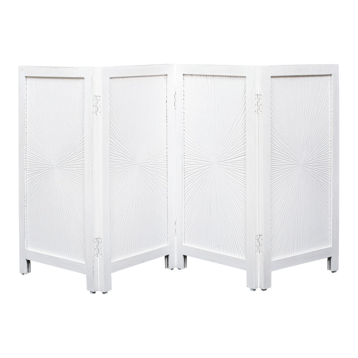 Freestanding Wood Pet Gate, 4-Panel, 56x28