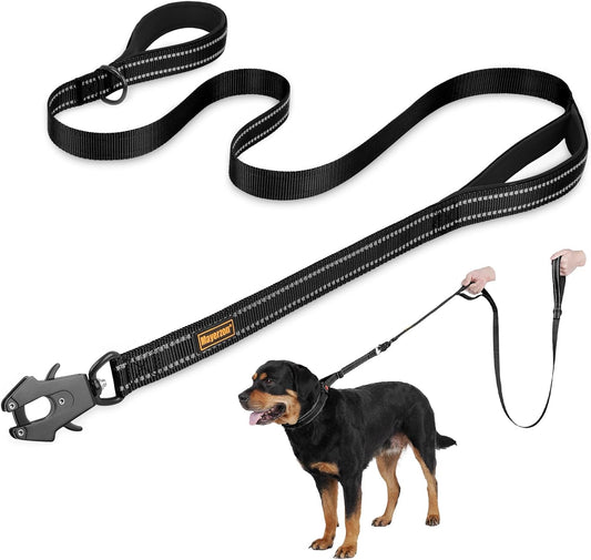 Mayerzon 6FT Tactical Heavy Duty Dog Leash No Pull with 2 Padded Handles