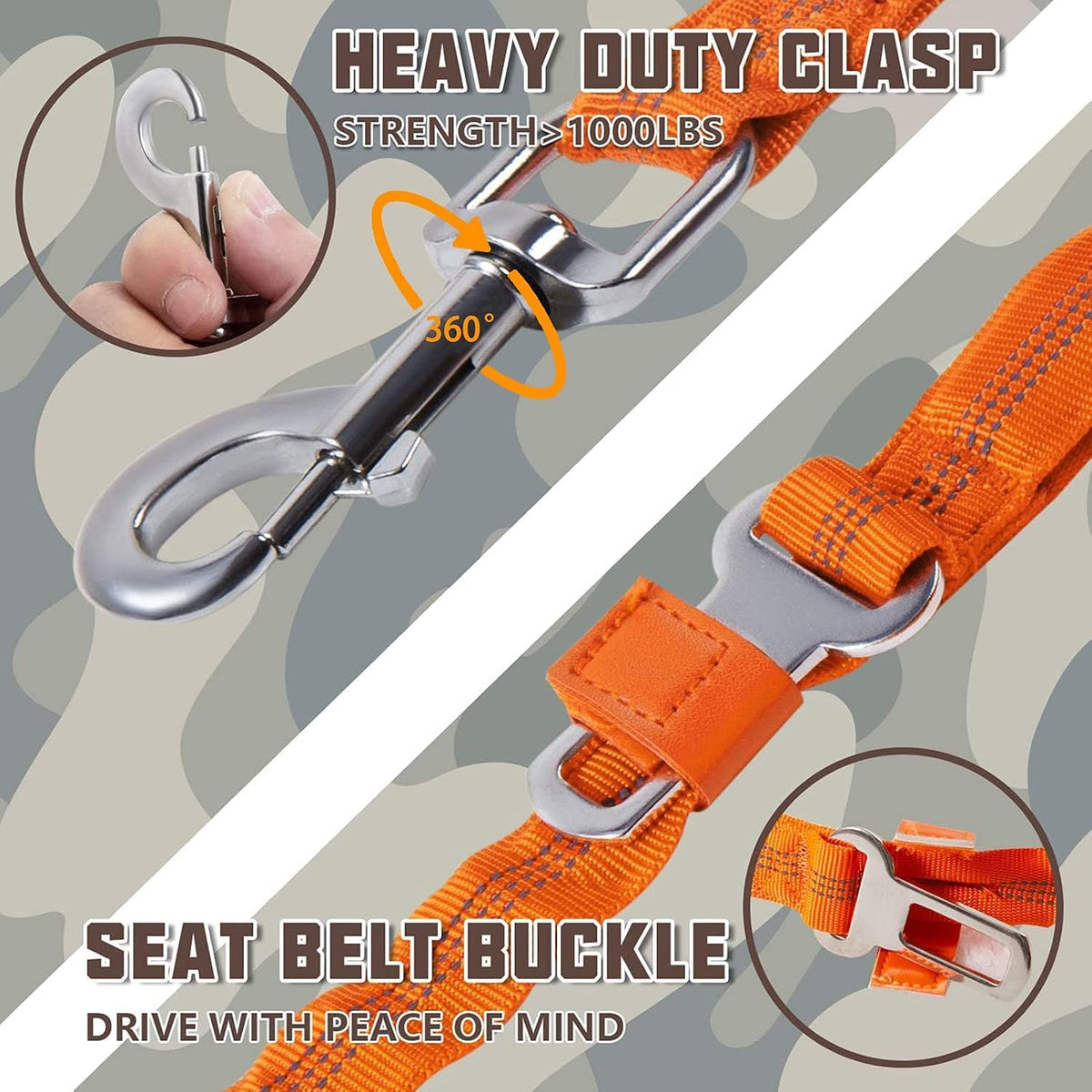 AUROTH Bungee Dog Leash for Large Dogs, No Pull for Shock Absorption