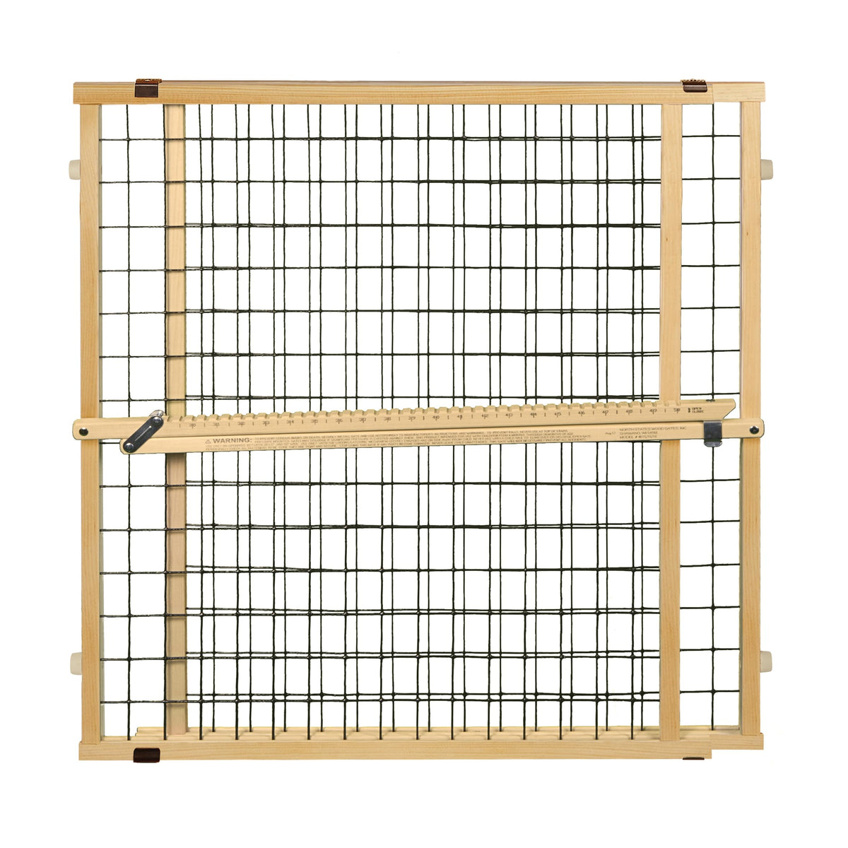 MYPET Wire Mesh Dog Gate: 29.5"-50" Wide, Pressure Mounted with No Tools; Expandable, Durable Pet Gates for Doors and Hallways, 31" Tall, Made with Sustainable Hardwood
