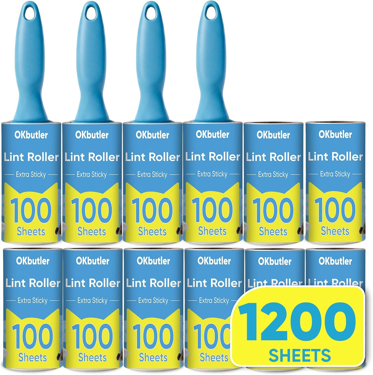 1200 Sheets Lint Roller for Pet Hair, Lint Remover Extra Sticky