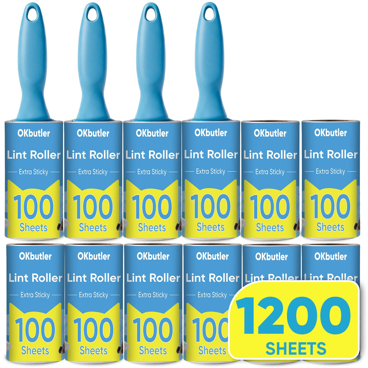 1200 Sheets Lint Roller for Pet Hair, Lint Remover Extra Sticky