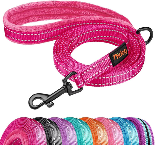 Didog 6FT Reflective Dog Leash for Small Medium Dogs, 5/8" Width, Hot Pink