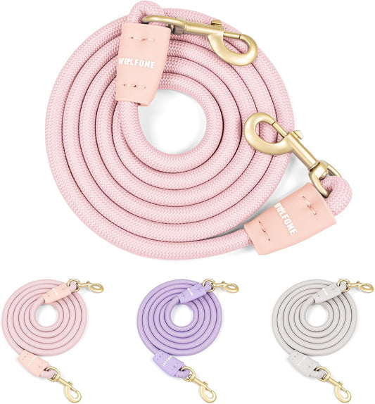 7FT Heavy Duty Dog Tie Out Rope Nylon Leash tethering Rope Pink
