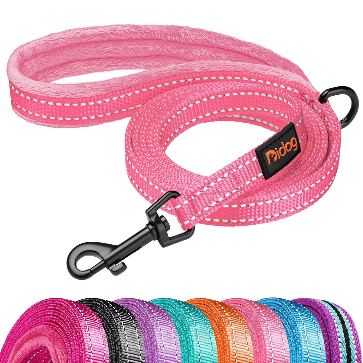 Didog 6FT Reflective Dog Leash for Small Medium Dogs, 5/8" Width, Hot Pink