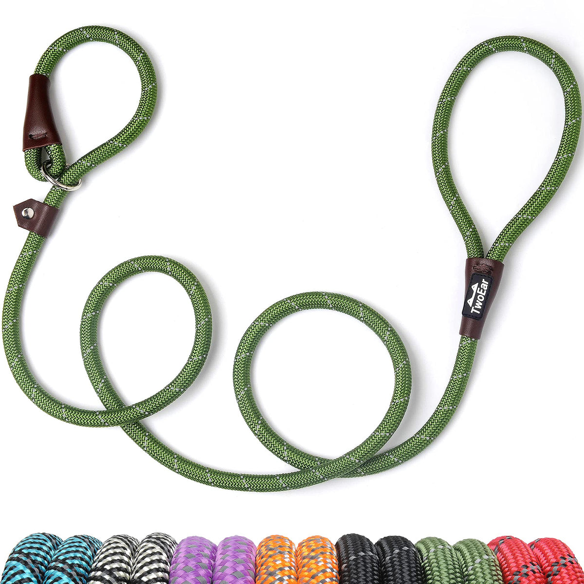 Twoear 6FT Slip Lead Dog Leash, Heavy Duty Slip Leash for Dogs