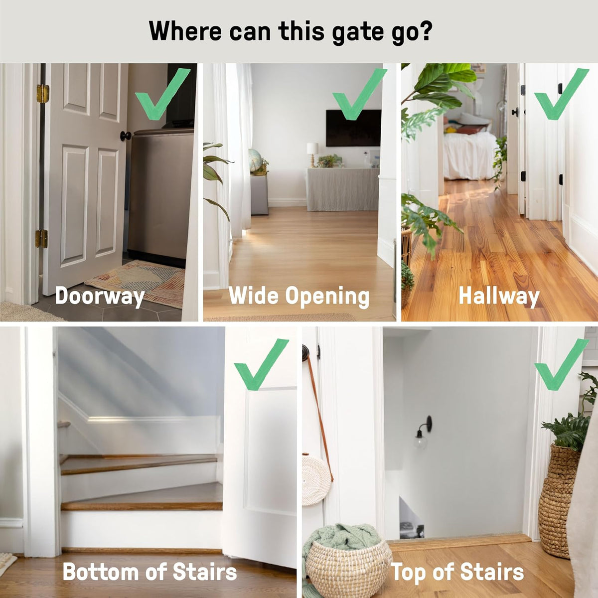 Ingenuity Multi-Use Decorative Extra Tall Walk-Thru Baby Gate, Fits Openings 28.5-48 Inch (Pack of 1), Black Metal, for Doorways and Stairways, 36' Tall Baby and Pet Gate, Black, One Size