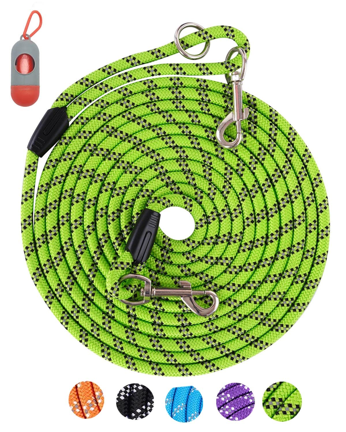 Long Dog Leash for Training 10FT/16FT/20FT/30FT/50FT/100FT, Reflective Tie Out, Heavy Duty Dog Lead for Large, Medium & Small Dogs - Outside Walking, Playing, Camping, Yard