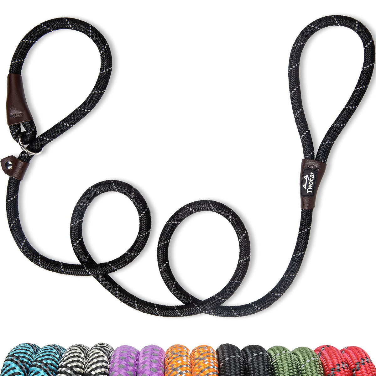 Twoear 6FT Slip Lead Dog Leash, Heavy Duty Slip Leash for Dogs
