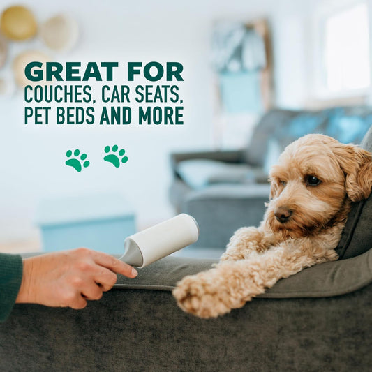 Scotch-Brite Pet Hair Pickup Lint Roller with Handle, 50% Stickier, Fur and Fluff Remover for Clothes Furniture and Pet Beds, 12 Pack, 360 Easy-Tear Sheets Total