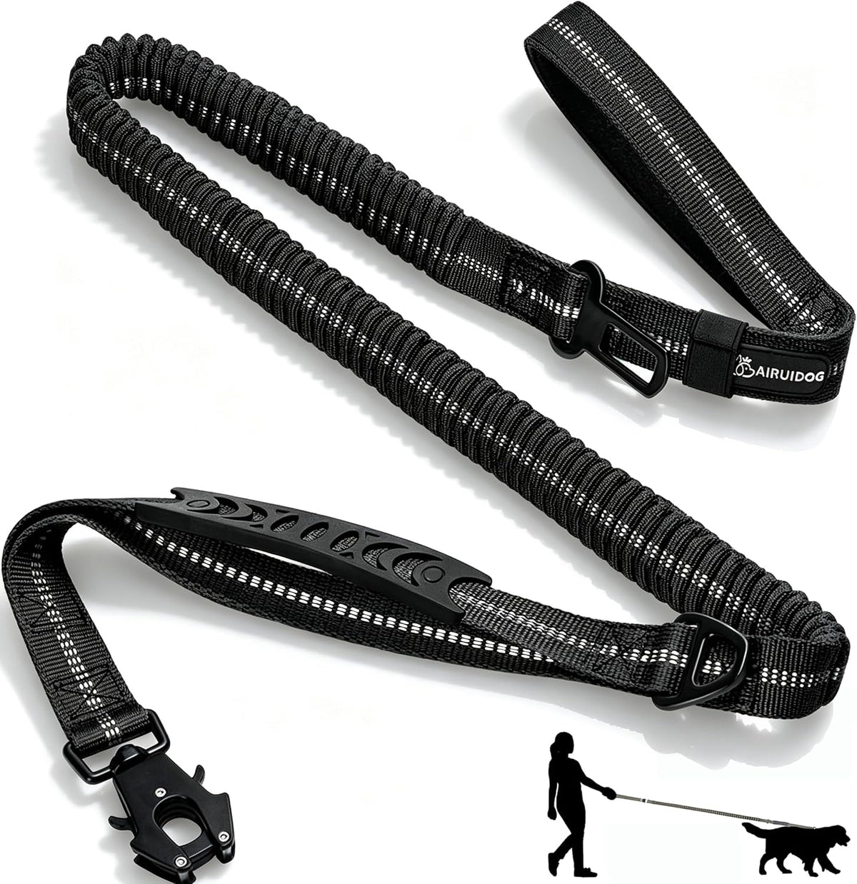 Heavy Duty Tactical Bungee Dog Leash for Large Dogs that Pull