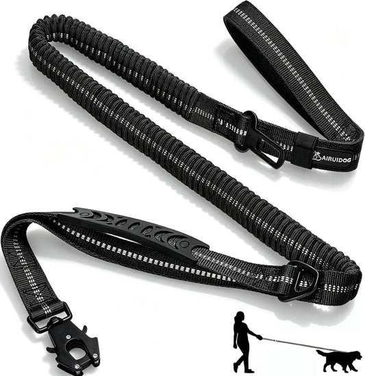 Heavy Duty Tactical Bungee Dog Leash for Large Dogs that Pull