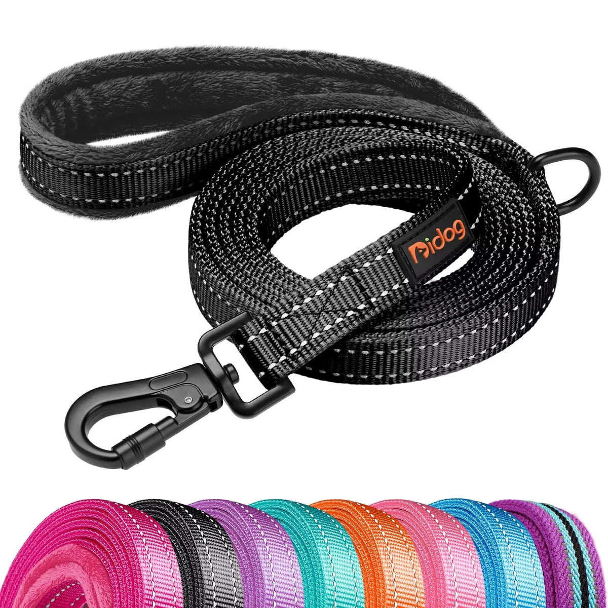 Didog 6FT Reflective Dog Leash for Small Medium Dogs, 5/8" Width, Hot Pink