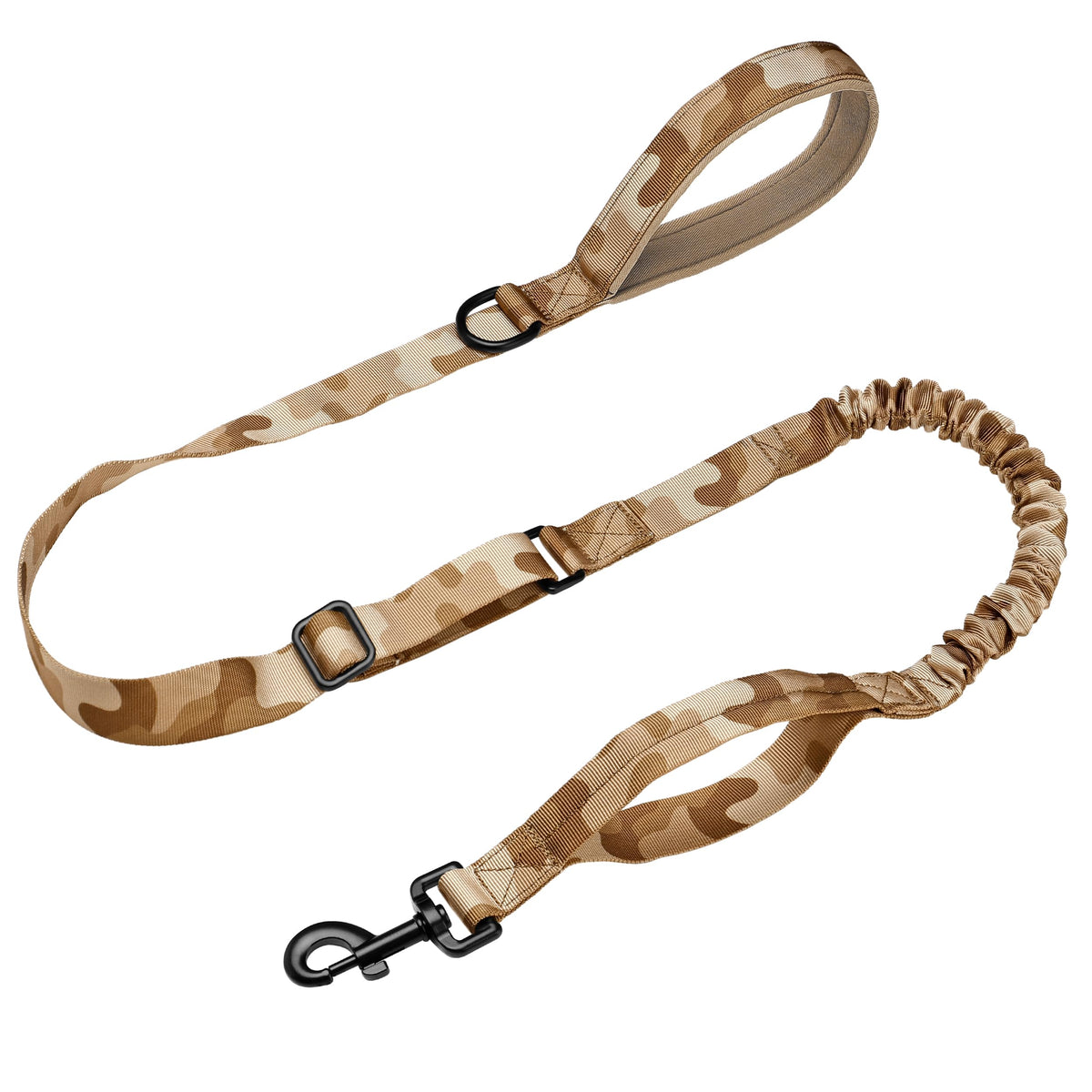 Forestpaw Tactical Dog Leash for Large Dogs, Khaki, 4-5FT