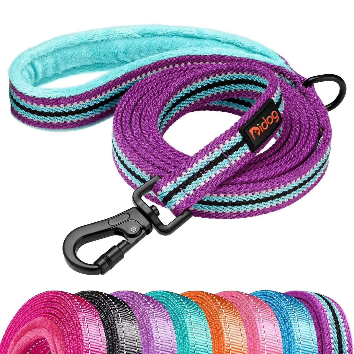 Didog 6FT Reflective Dog Leash for Small Medium Dogs, 5/8" Width, Hot Pink