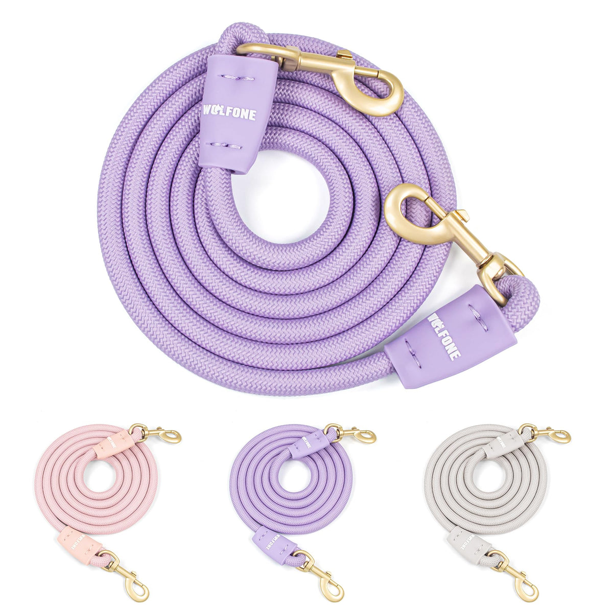 7FT Heavy Duty Dog Tie Out Rope Nylon Leash tethering Rope Pink
