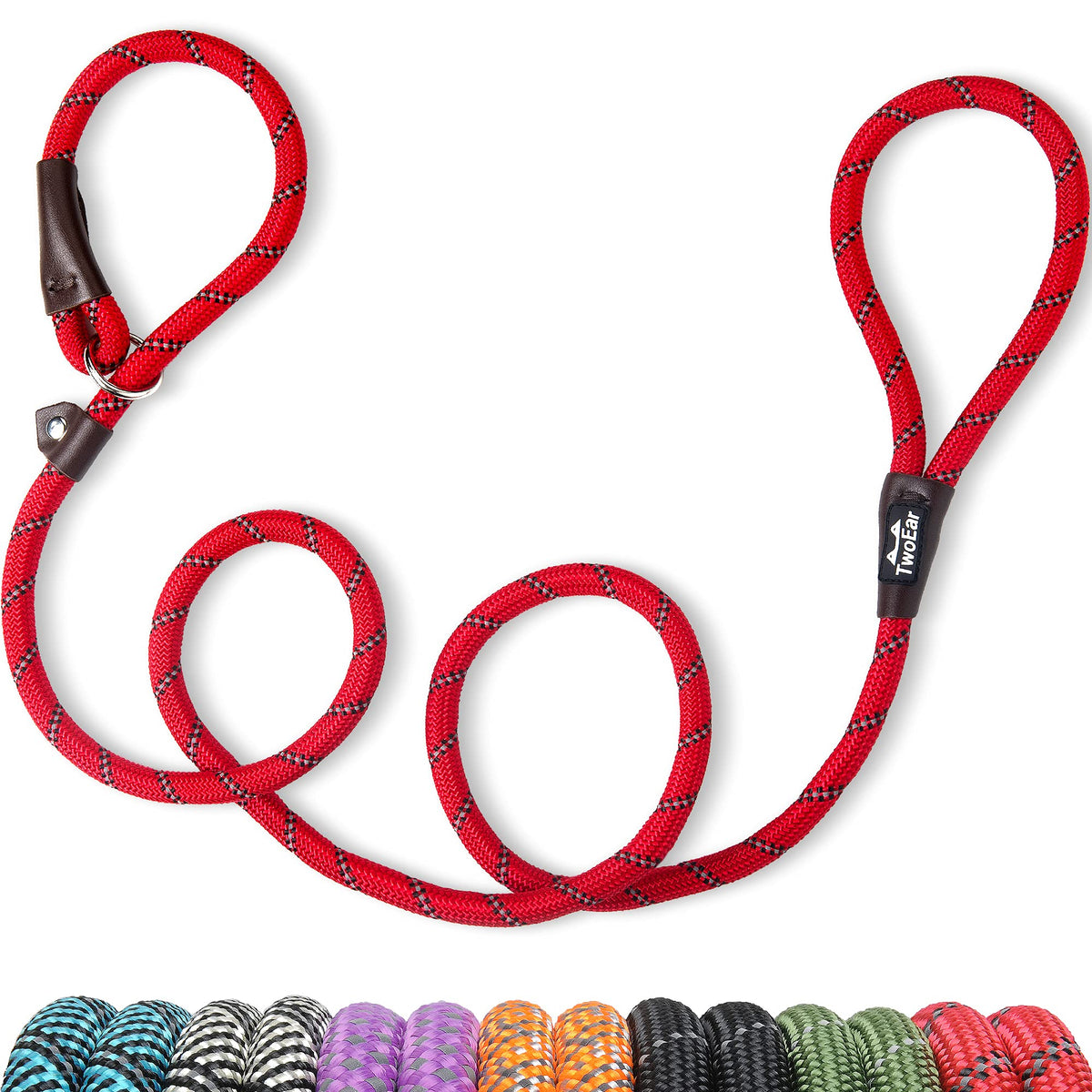 Twoear 6FT Slip Lead Dog Leash, Heavy Duty Slip Leash for Dogs