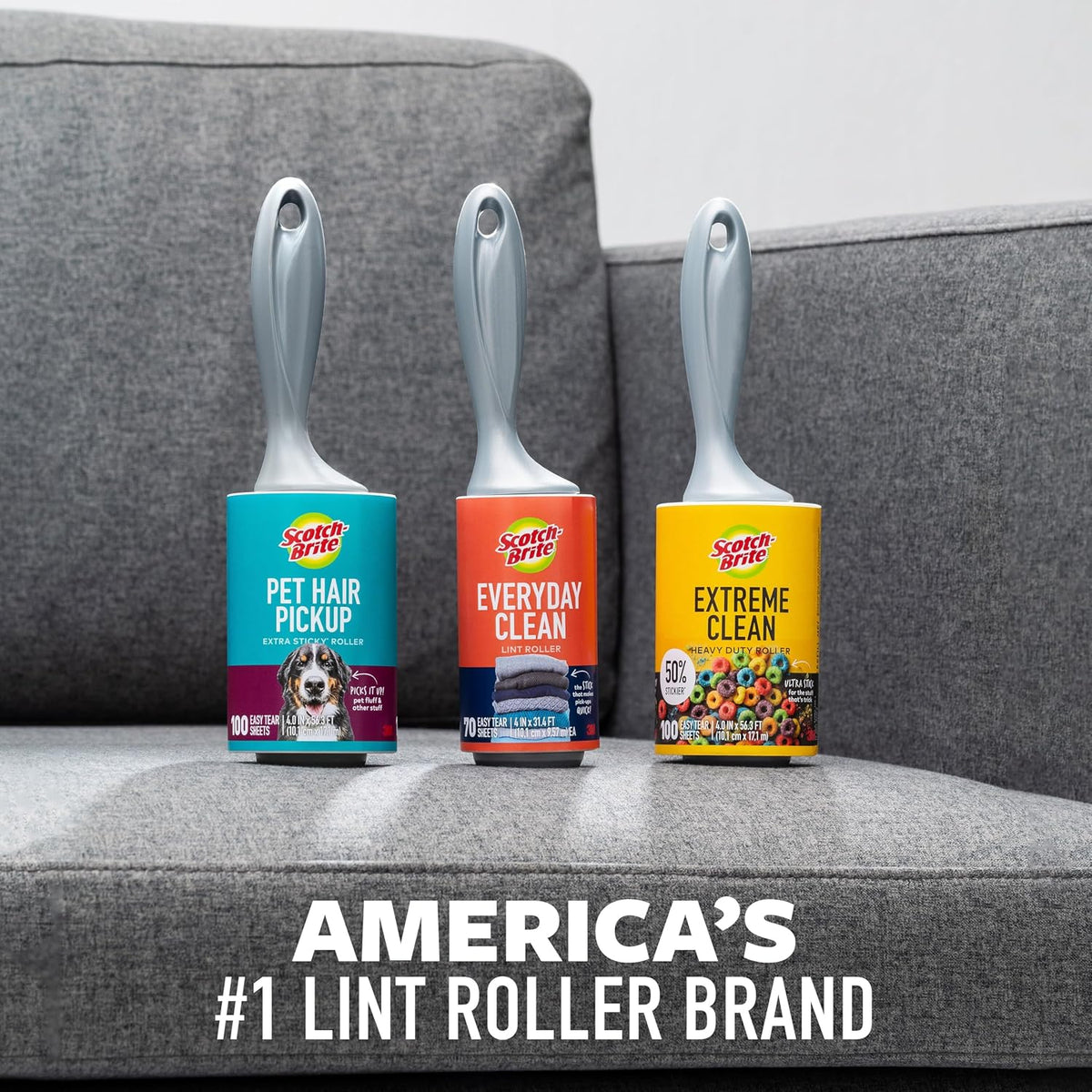 Scotch-Brite Mini Lint Roller, 24 Rollers, 720 Sheets Total